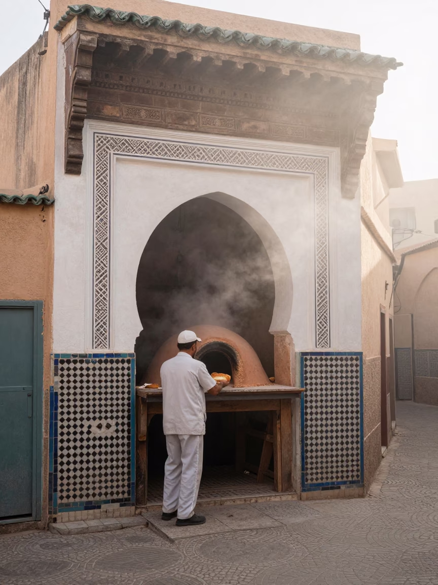 Clay Oven in Fez in in Fez, Morocco