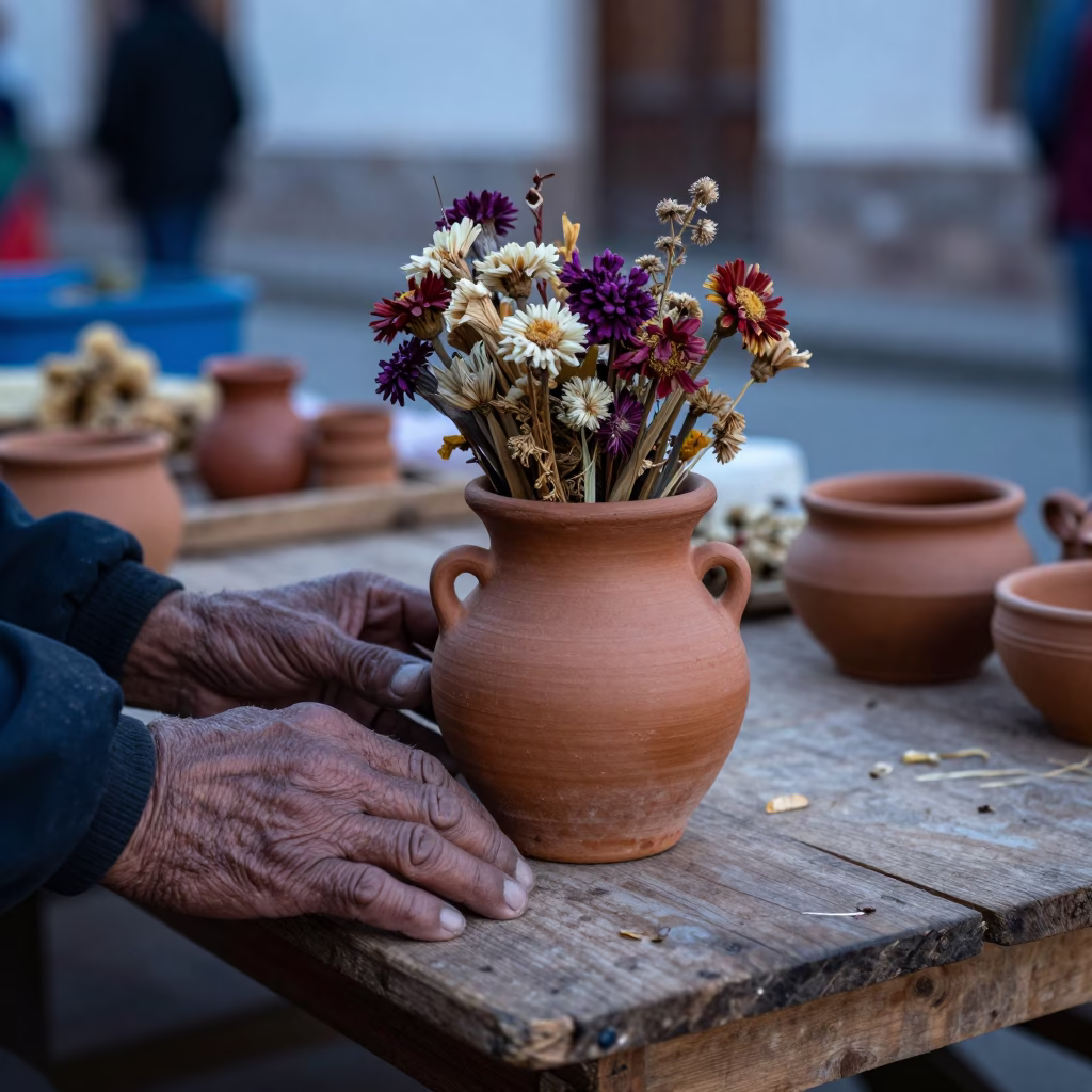 Clay Pot in La Paz in in La Paz, Bolivia