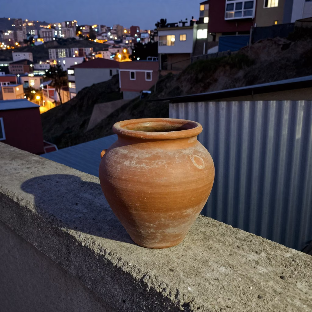 Clay Pot in Valparaiso in in Valparaiso, Chile