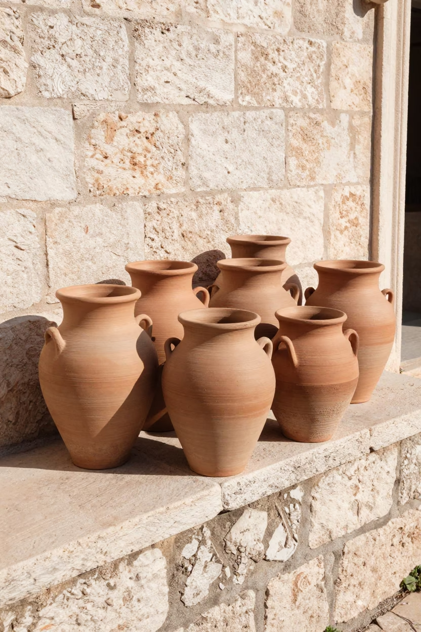 Clay Pots in Dubrovnik in in Dubrovnik, Croatia