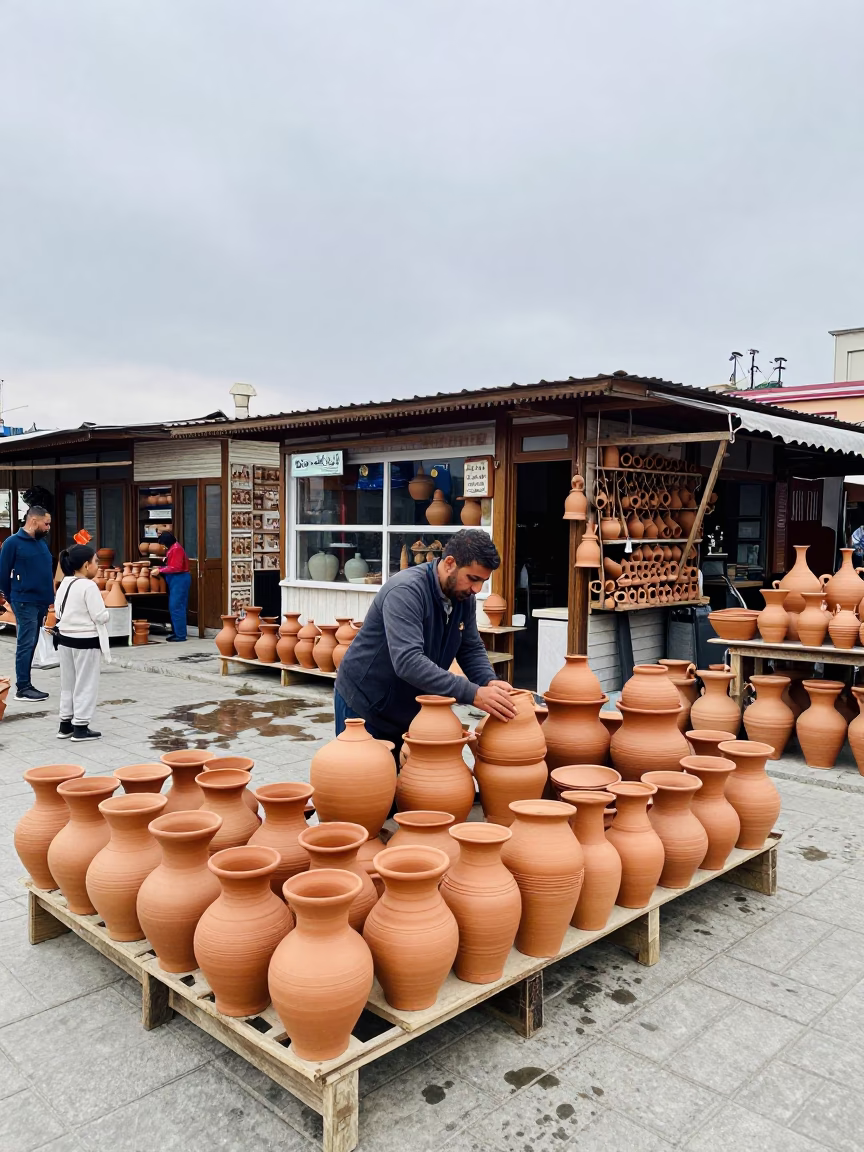Clay Pots in Istanbul in in Istanbul, Turkey