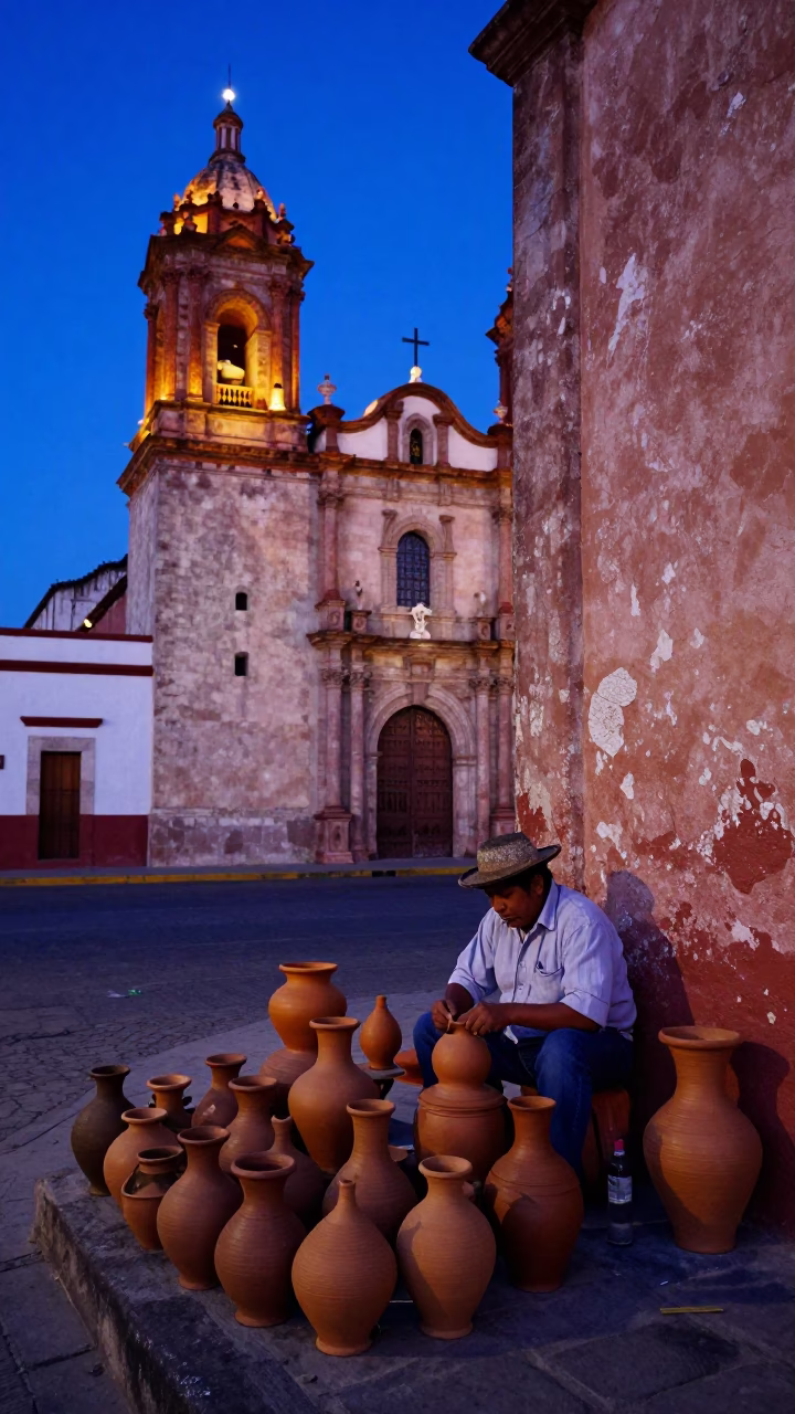 Clay Pots in Oaxaca in in Oaxaca, Mexico