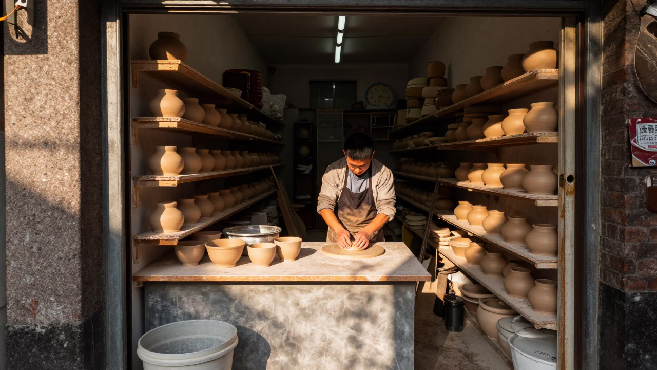 Clay Pots in Taipei in in Taipei, Taiwan