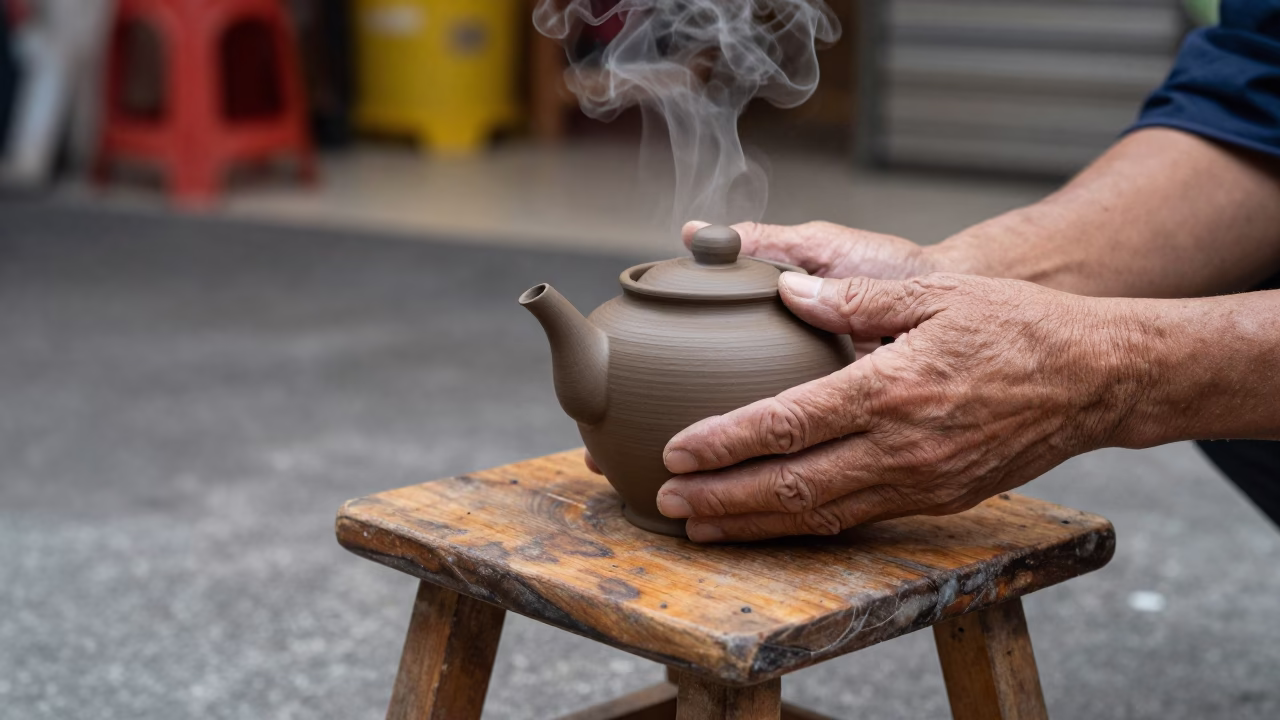 Clay Teapot in Kaohsiung in in Kaohsiung, Taiwan