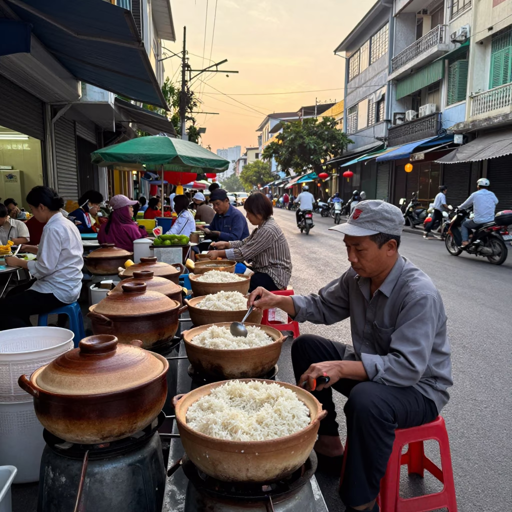 Claypot Rice in Ho Chi Minh City in in Ho Chi Minh City, Vietnam