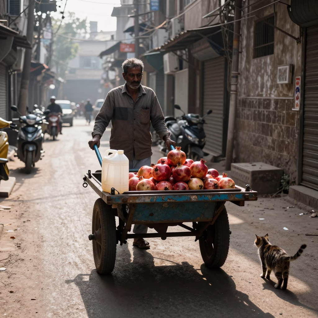 Cleaner's Cart in Delhi in in Delhi, India