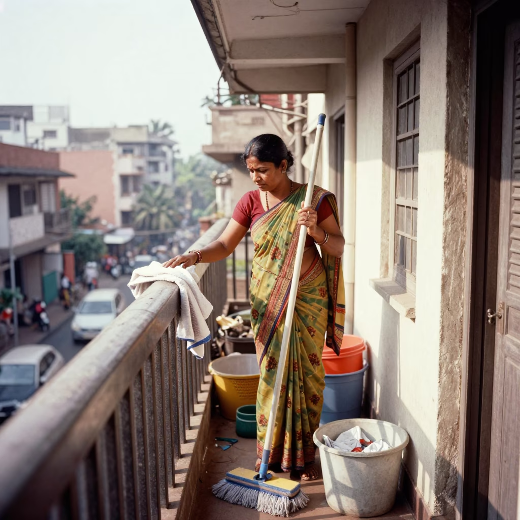 Cleaning Balcony in Mumbai in in Mumbai, India