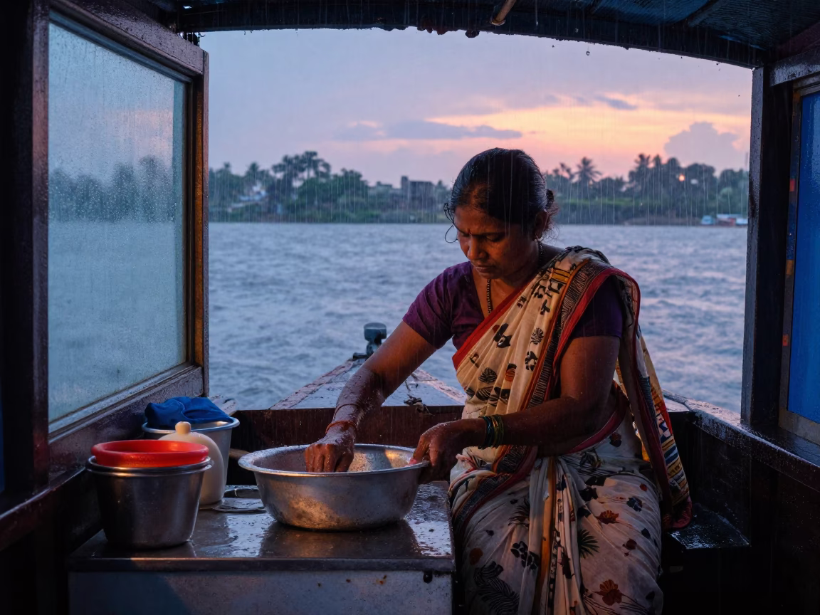Cleaning Basin in Kochi in in Kochi, India