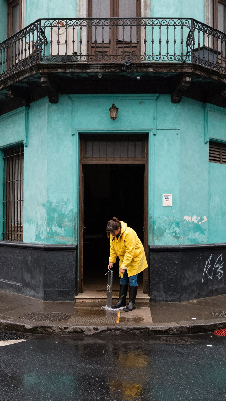 Cleaning Boots in Buenos Aires in in Buenos Aires, Argentina