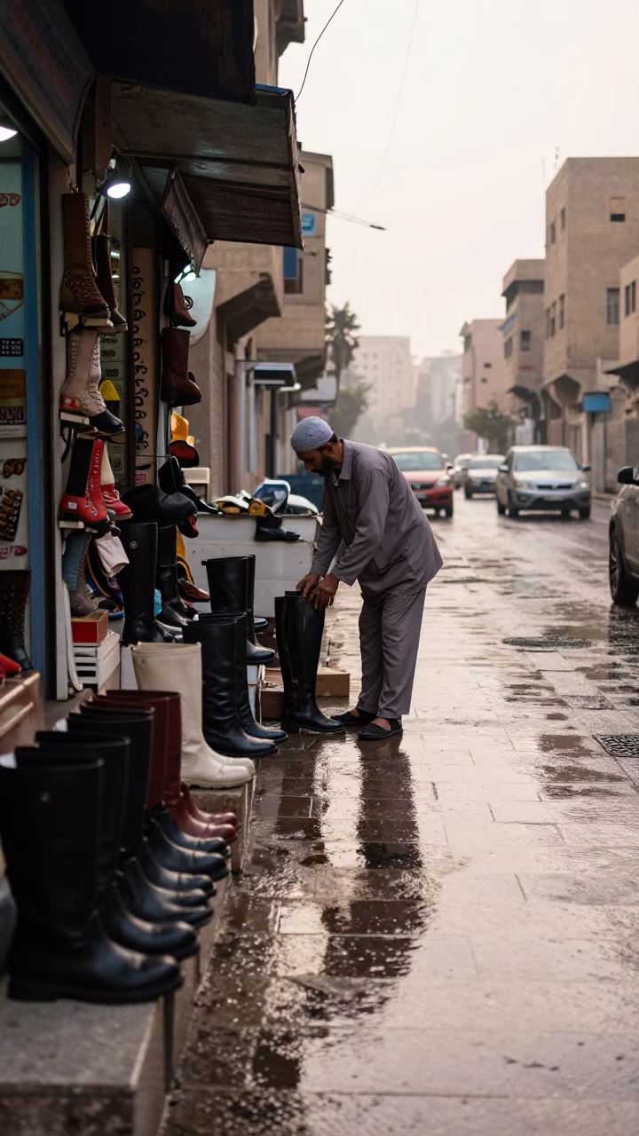 Cleaning Boots in Cairo in in Cairo, Egypt