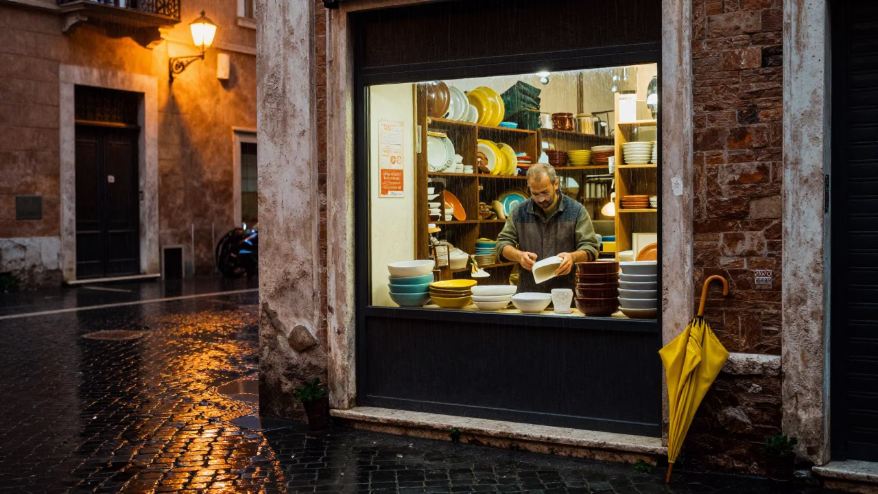 Cleaning Bowl in Rome in in Rome, Italy
