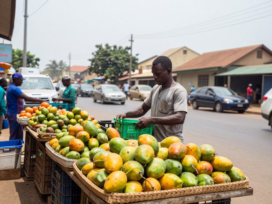 Cleaning Crates in Accra in in Accra, Ghana