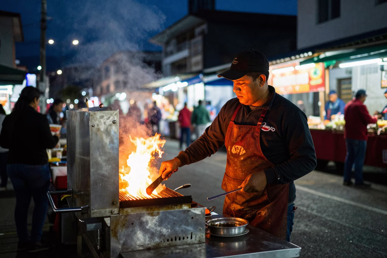 Cleaning Grill in Medellin in in Medellin, Colombia