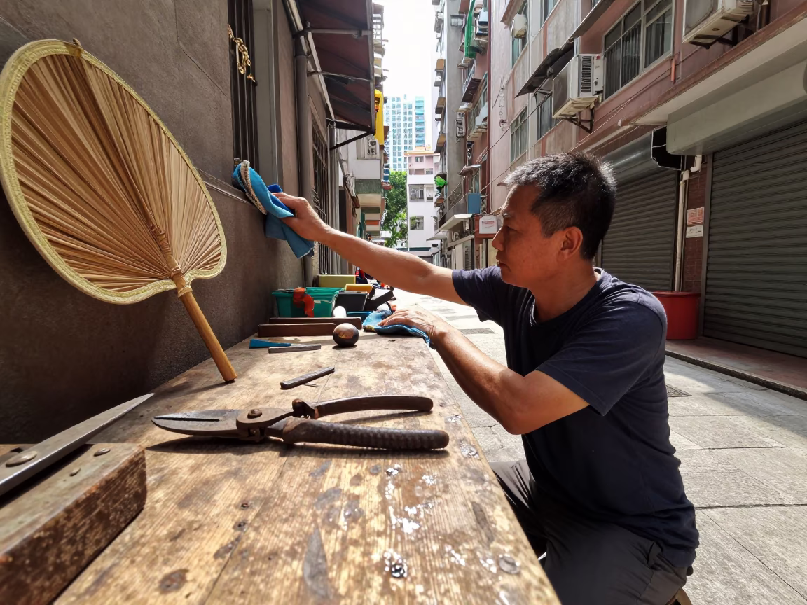 Cleaning Ledge in Hong Kong in in Hong Kong, Hong Kong