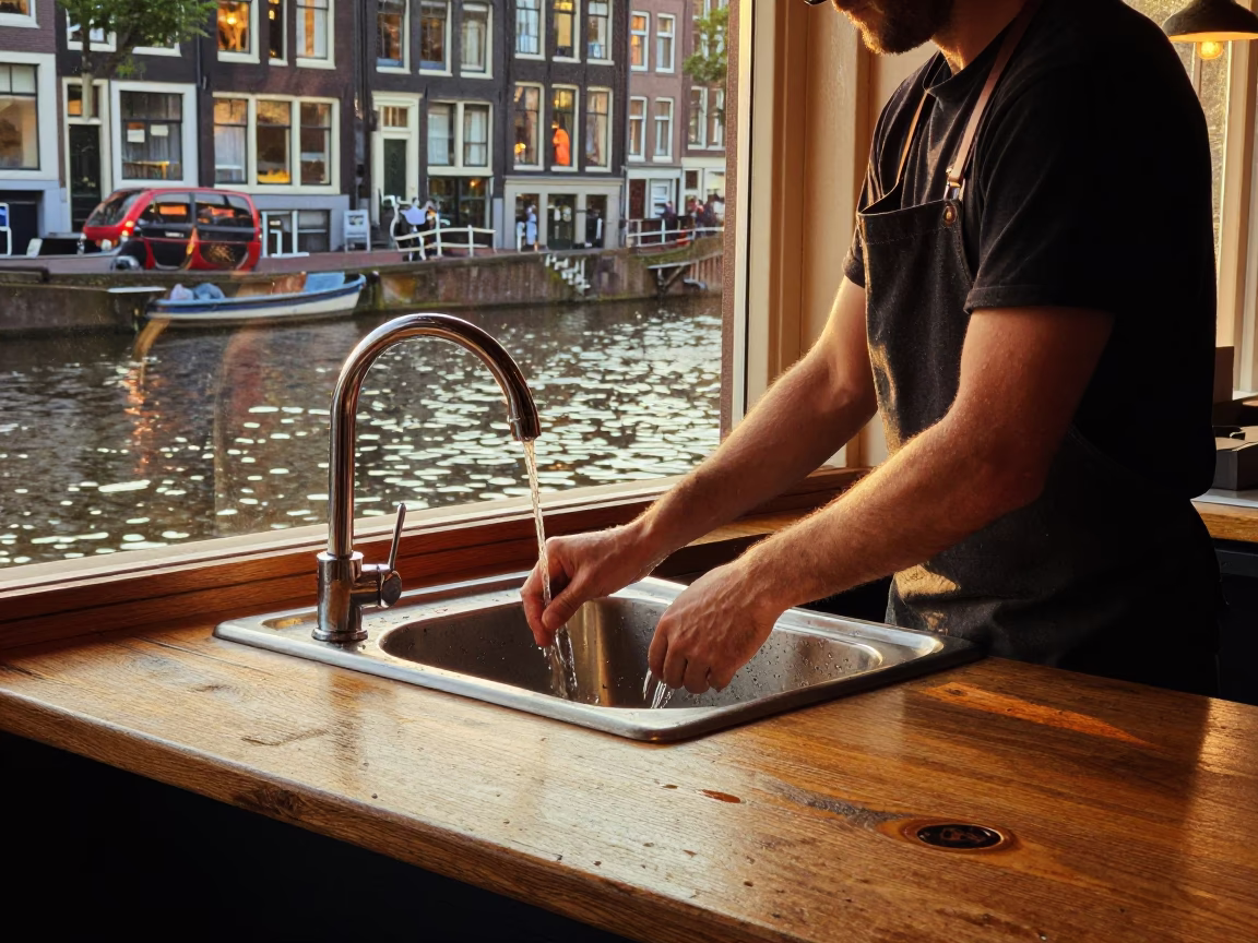 Cleaning Sink in Amsterdam in in Amsterdam, Netherlands