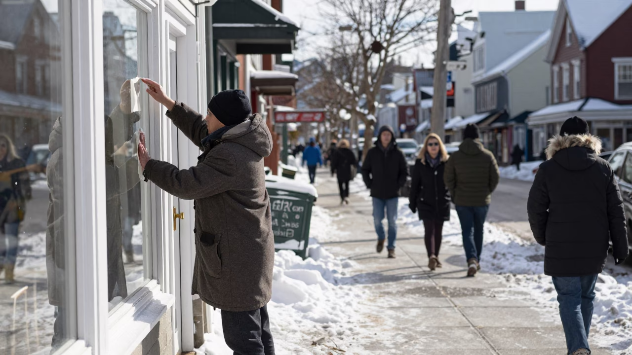 Cleaning Window in Halifax in in Halifax, Nova Scotia, Canada