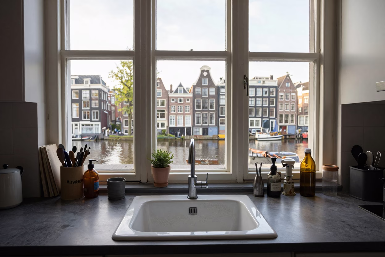 Clear Late-afternoon Light on Afternoon Light in Amsterdam in in Amsterdam, Netherlands