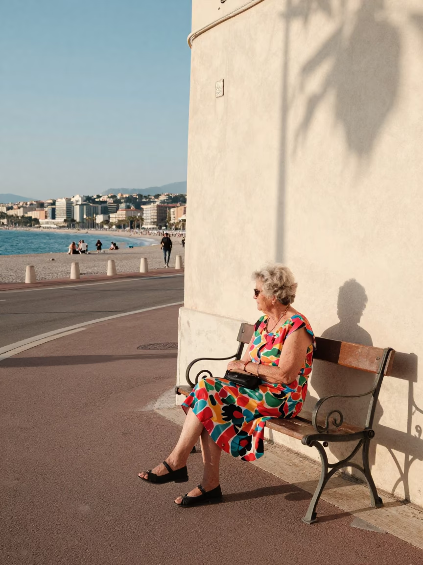 Clear Late-afternoon Light on Afternoon Light in Nice in in Nice, France