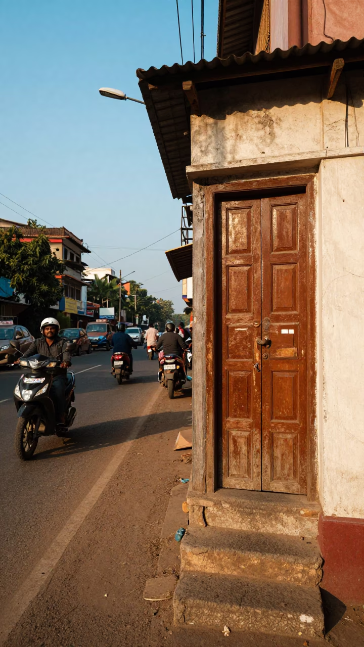 Clear Late-afternoon Light on Late Afternoon in Chennai in in Chennai, India
