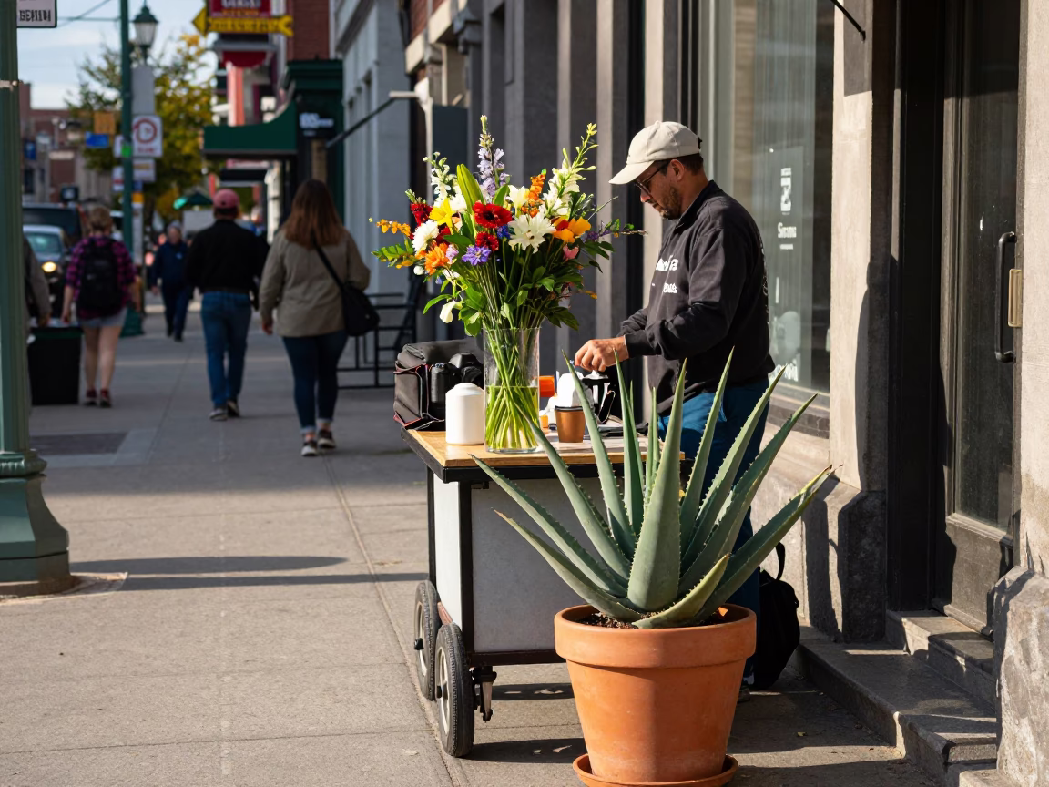 Clear Late-afternoon Light on Late Afternoon in Montreal in in Montreal, Quebec, Canada