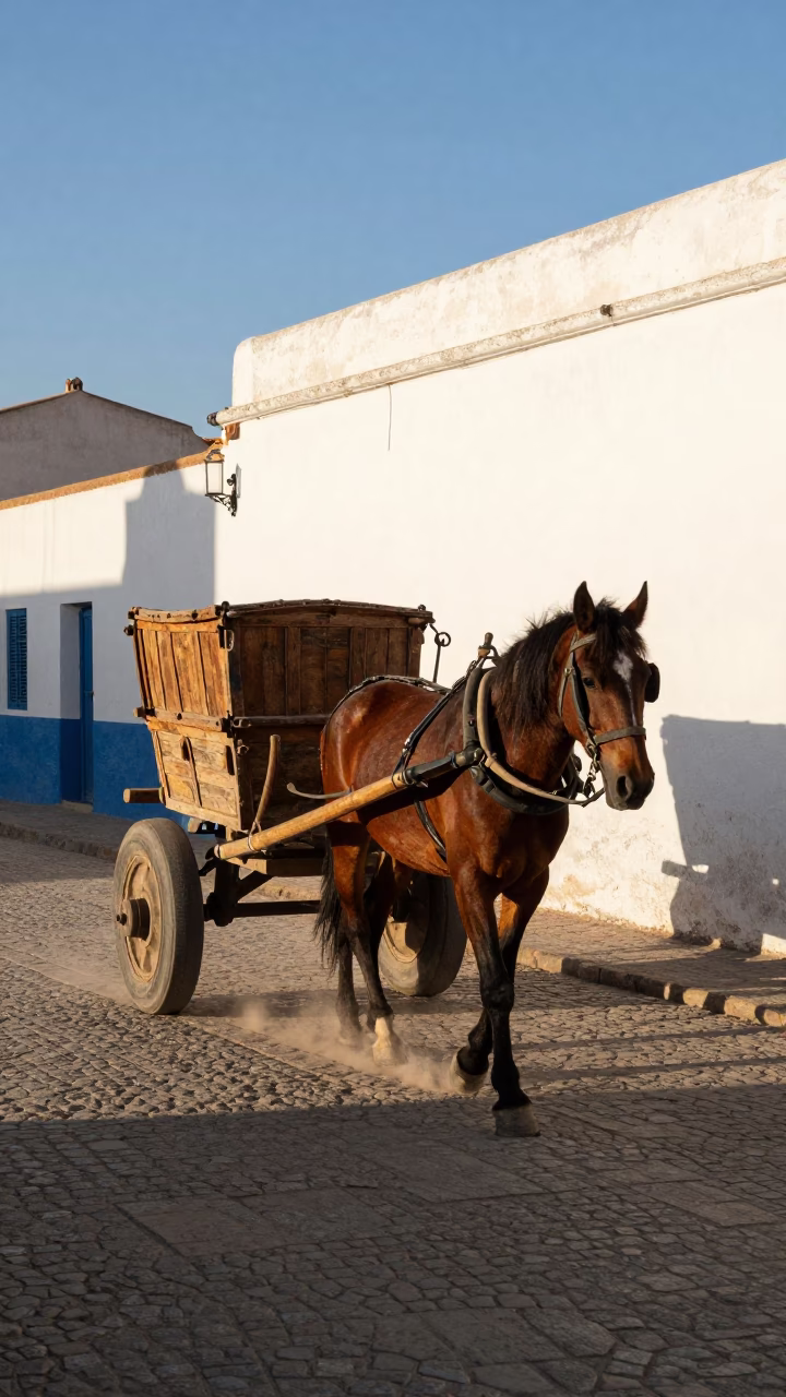 Clear Late-afternoon Light on Streets in Essaouira in in Essaouira, Morocco