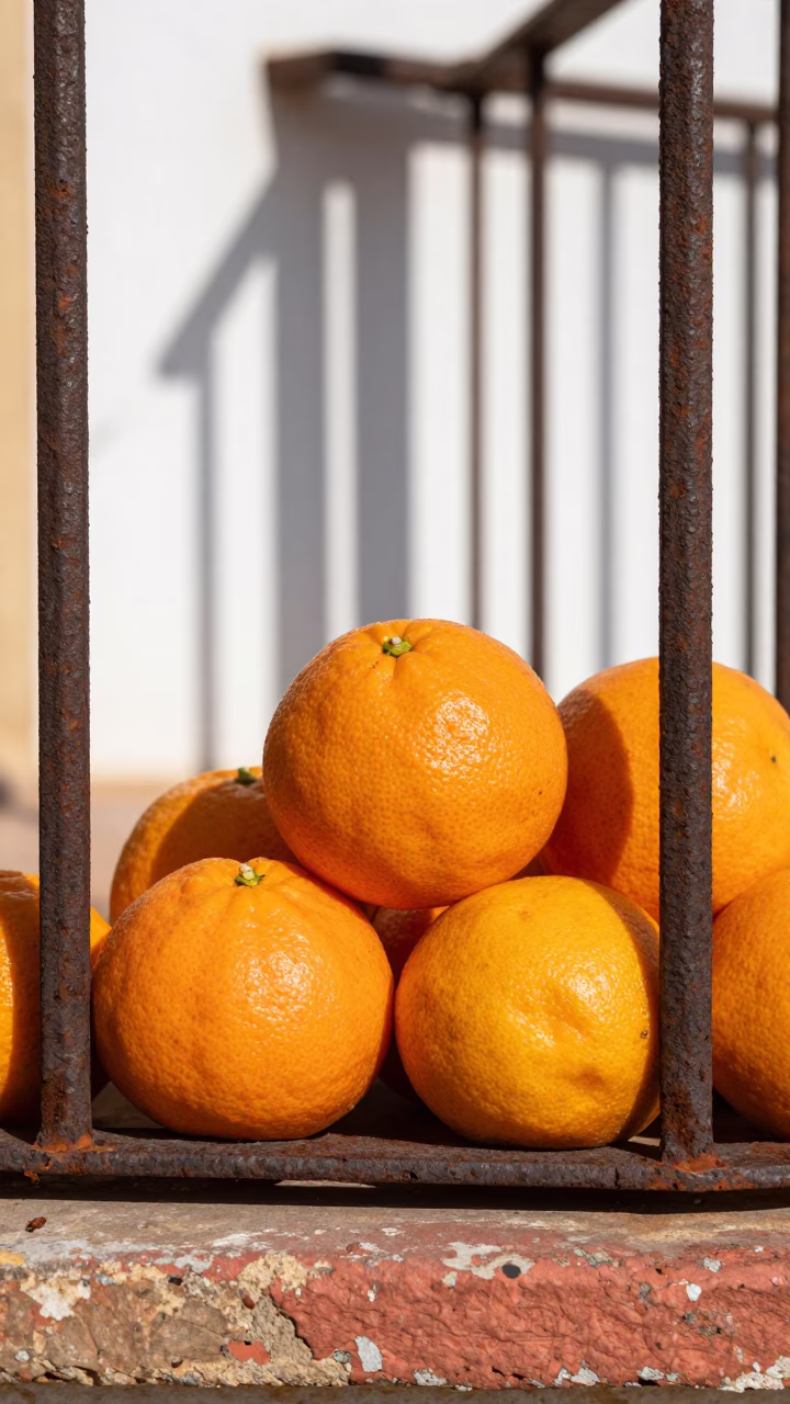 Clementines at Afternoon Light in Valencia in in Valencia, Spain