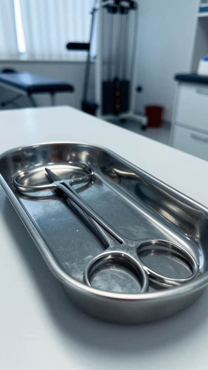 Clinical Suture Tray in Rehab Gym Dabou in inside a rehabilitation gym in Dabou