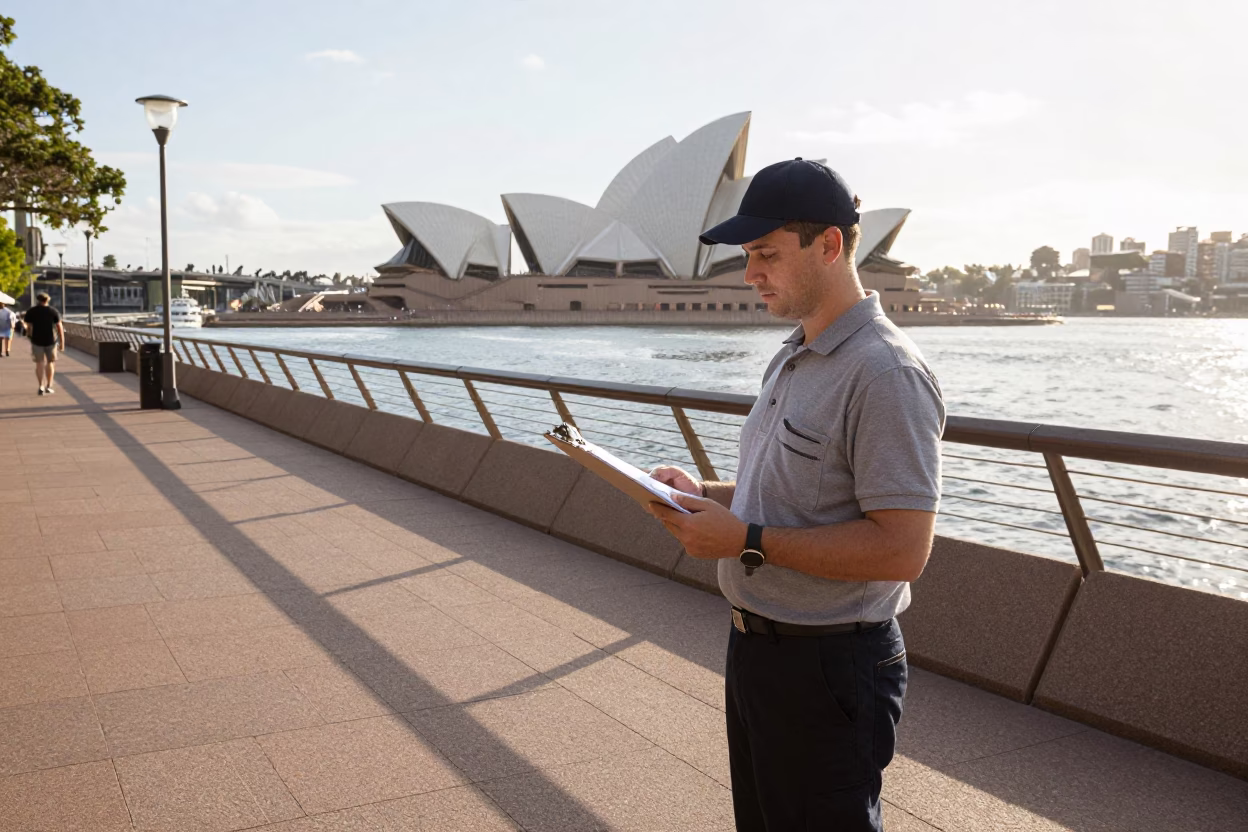 Clipboard Held in Sydney at The Late Morning Light in in Sydney, New South Wales, Australia