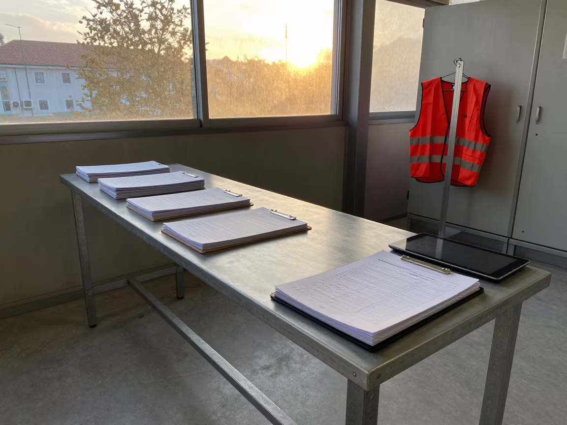 Clipboard Settlement Window in Braga Distribution Bay in inside a chilled distribution bay in Braga