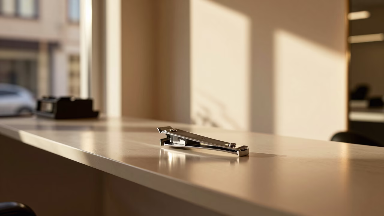 Clipper Gauge on Amber Counter in Tehran Studio in inside a nail studio in Tajrish, Tehran