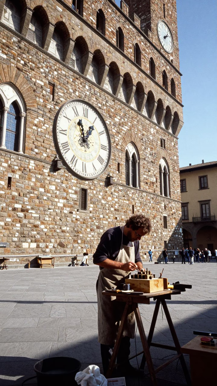 Clock Mechanism in Florence in in Florence, Italy