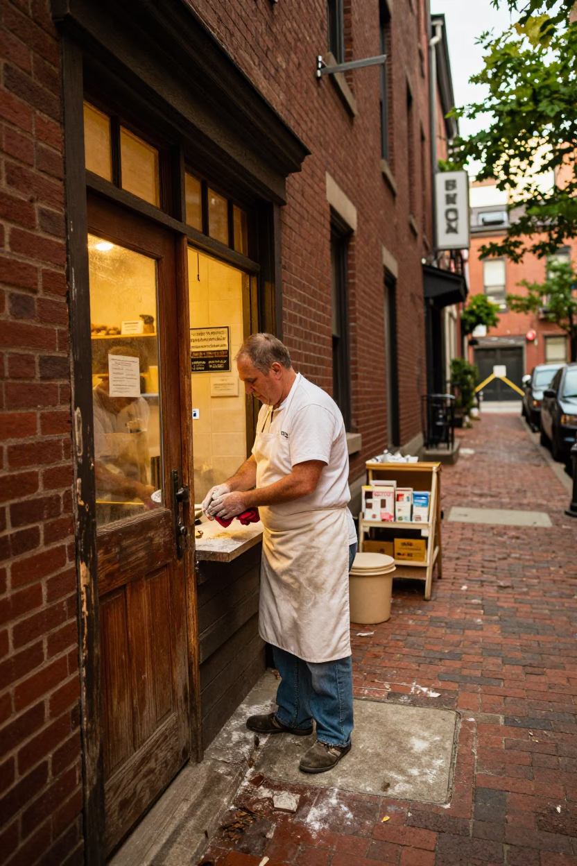 Closing Shop in Boston in in Boston, Massachusetts, United States