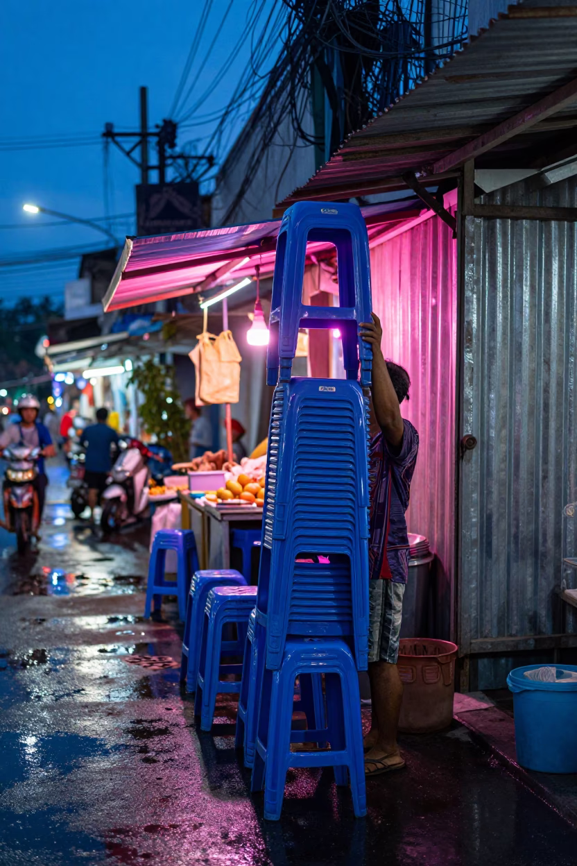Closing Shop in Phuket in in Phuket, Thailand