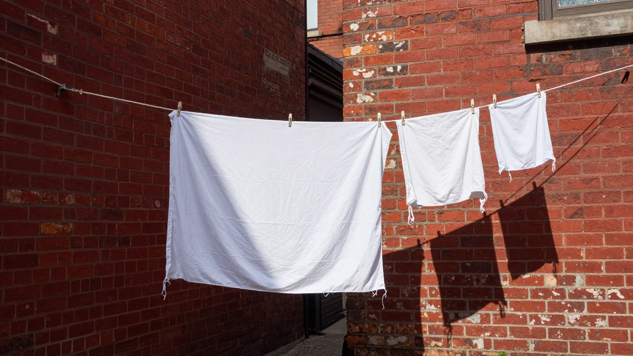 Clothesline in New York in in New York, United States