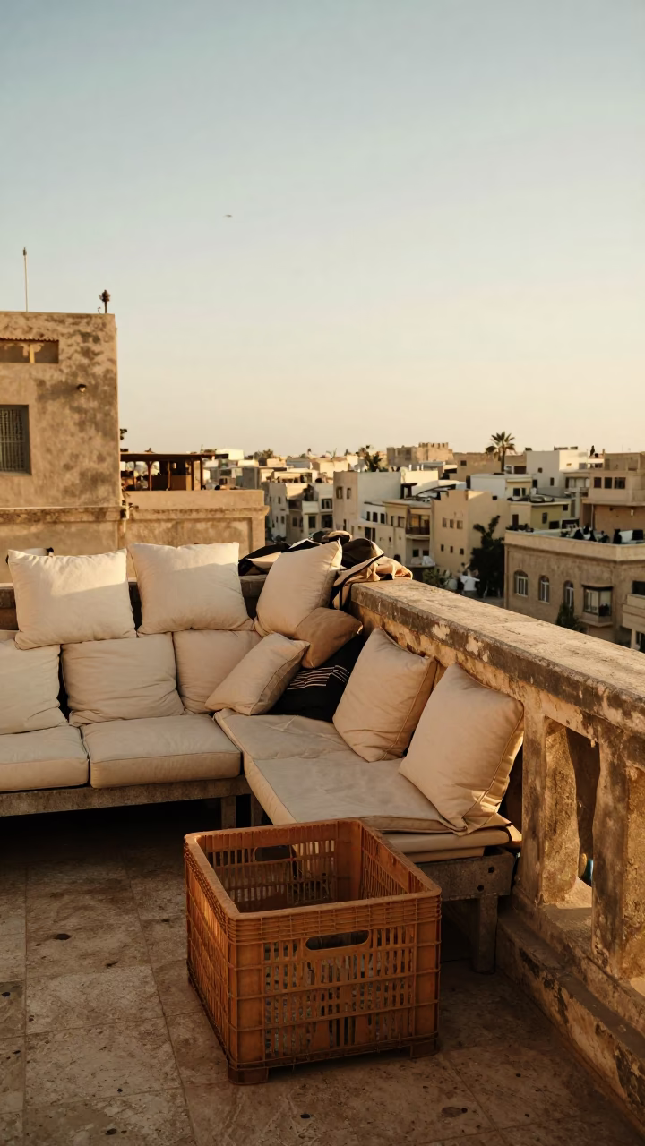 Cluttered Balcony in Alexandria in in Alexandria, Egypt