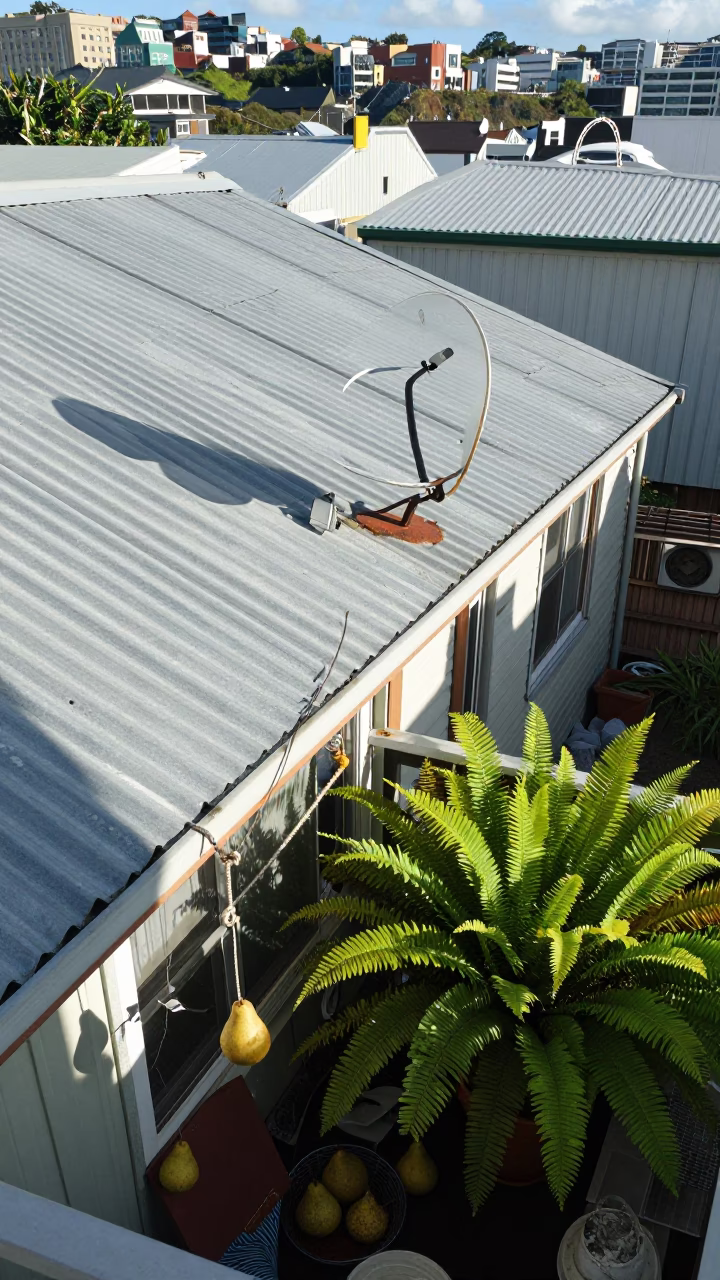 Cluttered Balcony in Wellington in in Wellington, New Zealand