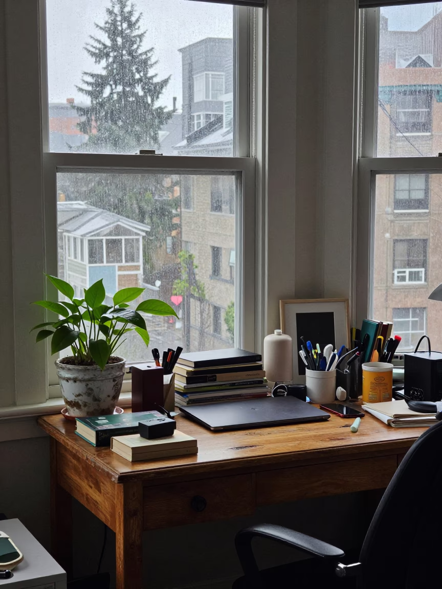 Cluttered Desk in Seattle in in Seattle, Washington, United States