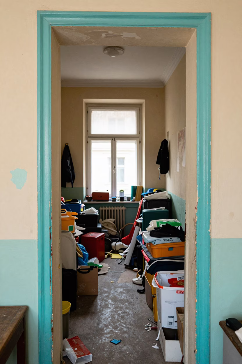 Cluttered Entryway in Berlin in in Berlin, Germany