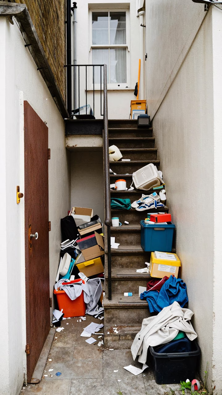 Cluttered Landing in Bristol in in Bristol, United Kingdom