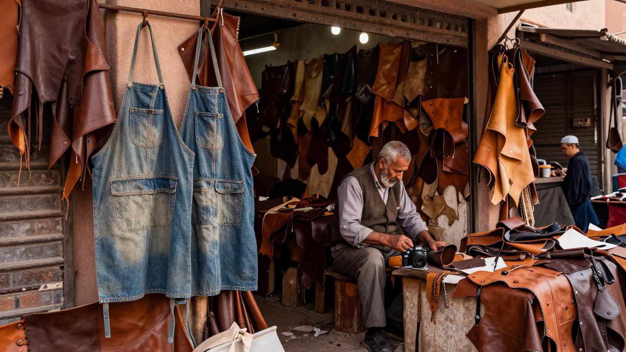 Cluttered Stall in Marrakech in in Marrakech, Morocco