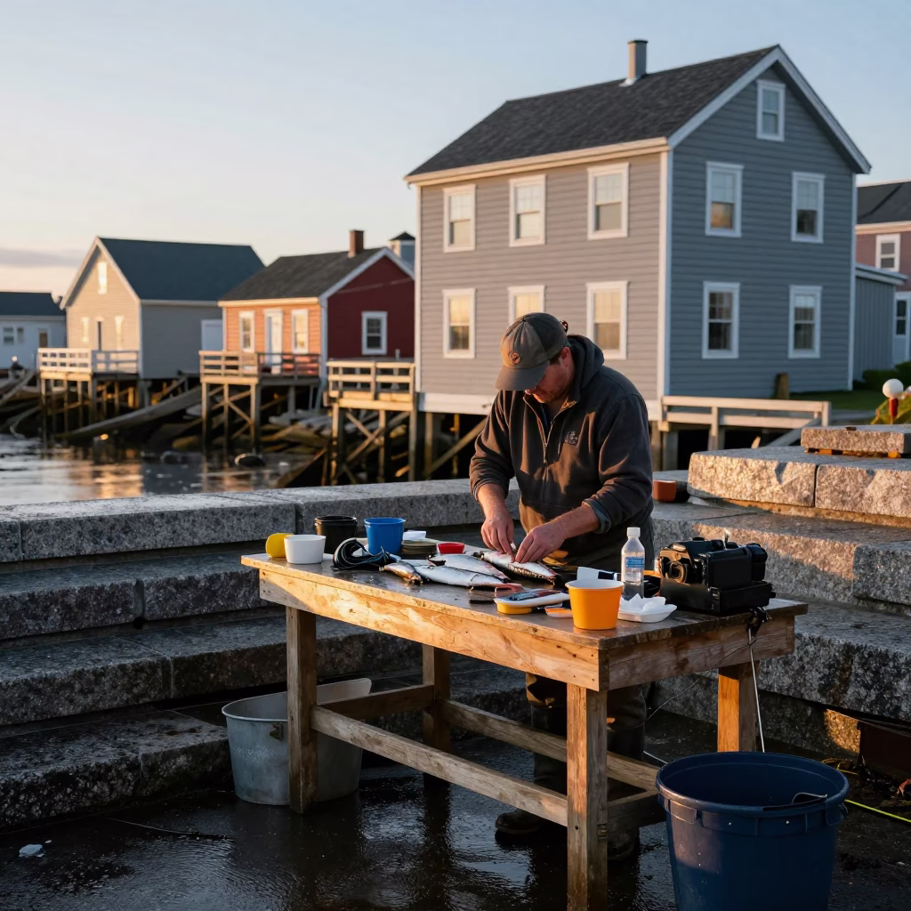 Cluttered Workbench in Halifax in in Halifax, Nova Scotia, Canada