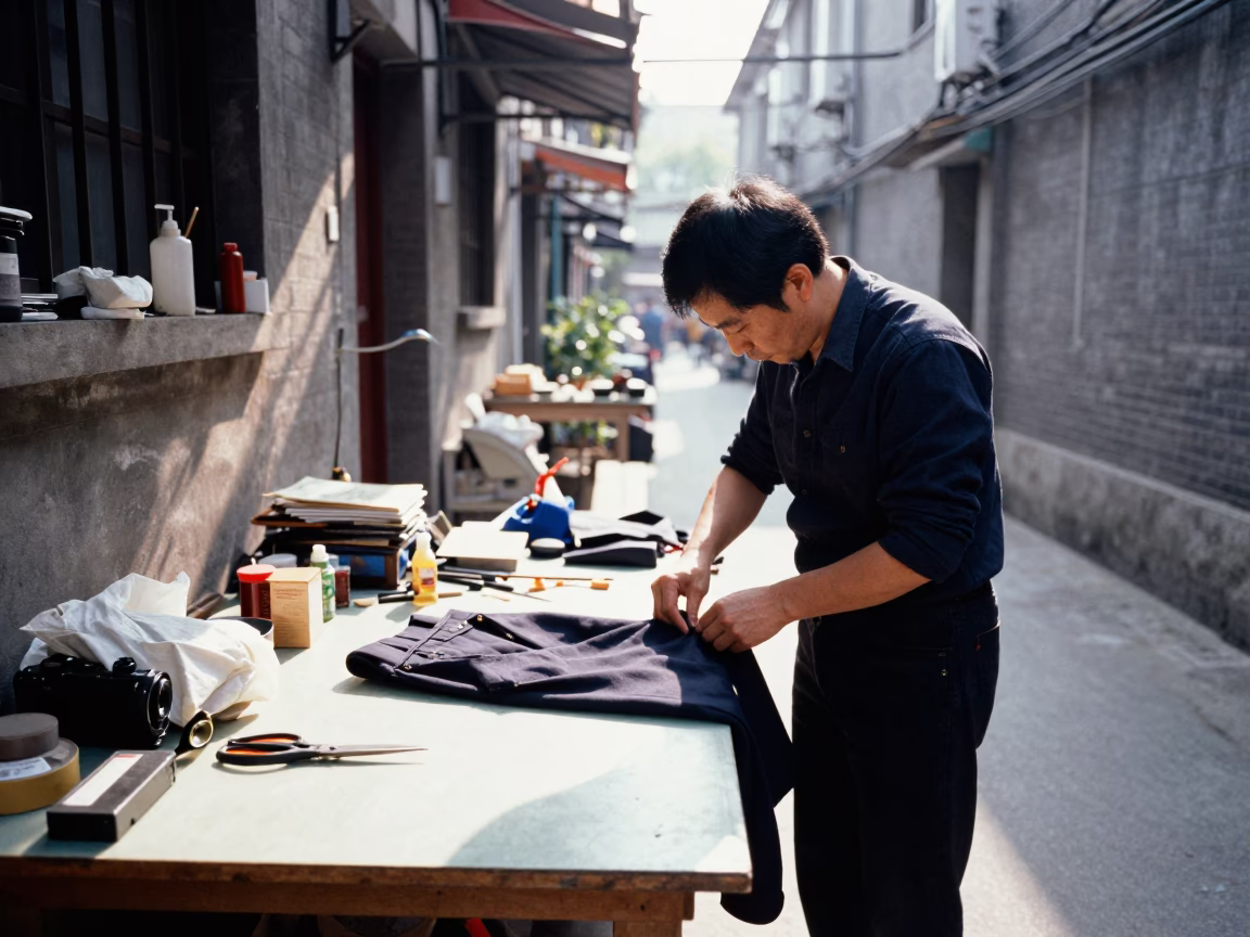 Cluttered Workbench in Shanghai in in Shanghai, China