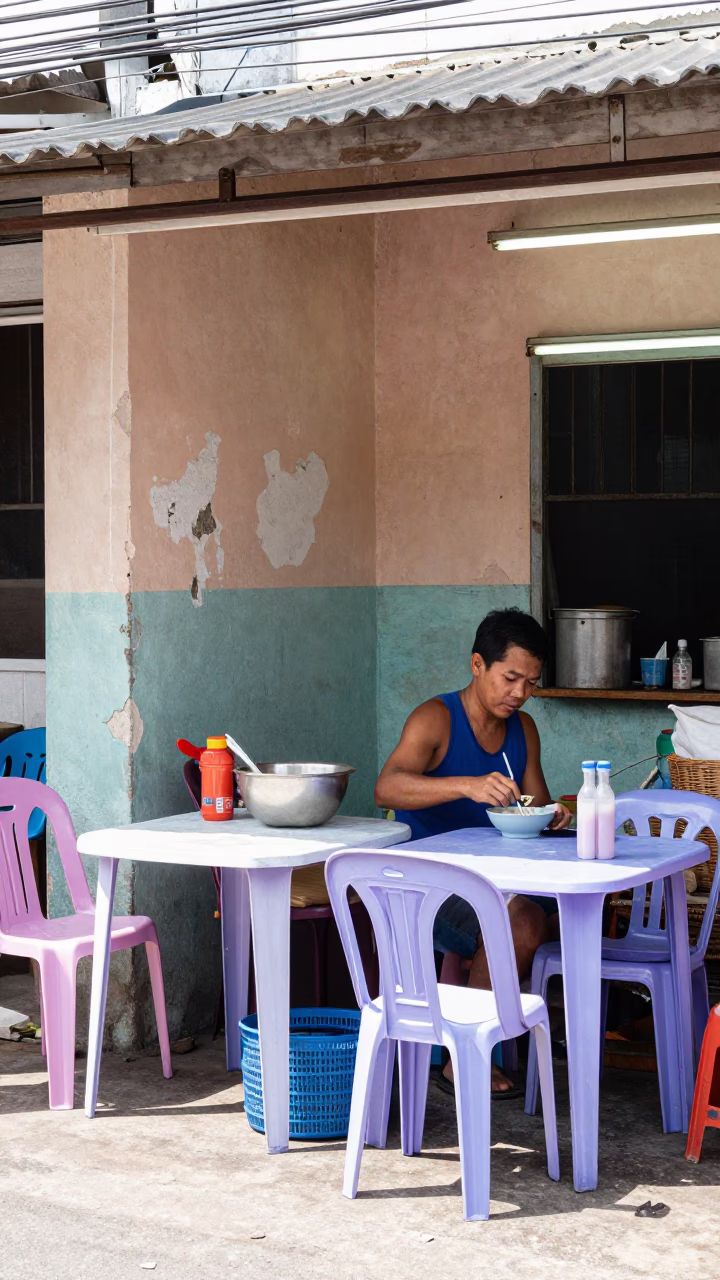 Cluttered Workspace in Phuket in in Phuket, Thailand