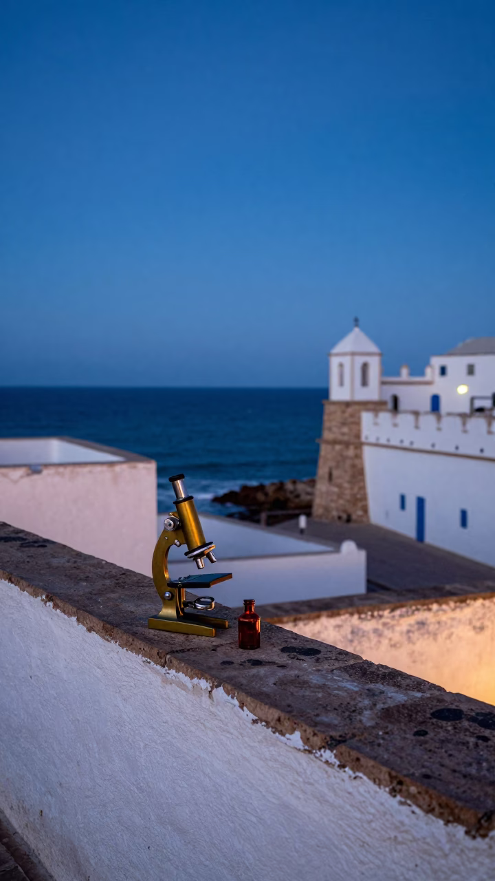 Coastal Landscape in Essaouira at Blue Hour in in Essaouira, Morocco