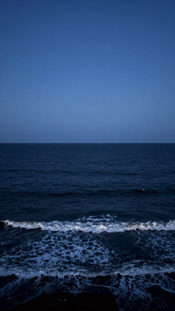 Coastline in Salvador at The Still Hours Before Dawn Light in in Salvador, Brazil