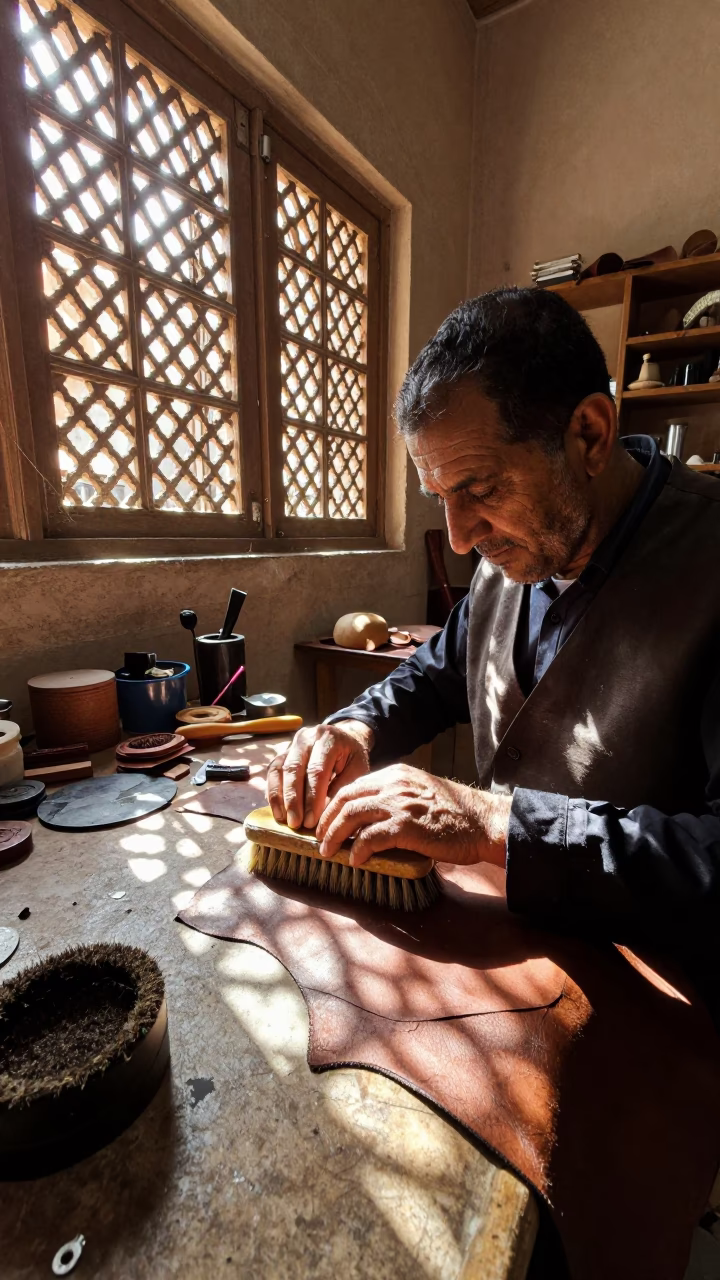 Coat Brush in Fez in in Fez, Morocco