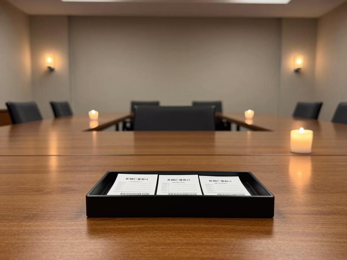Coat Check Tray in Bethlehem Conference Room in inside a conference room in Bethlehem