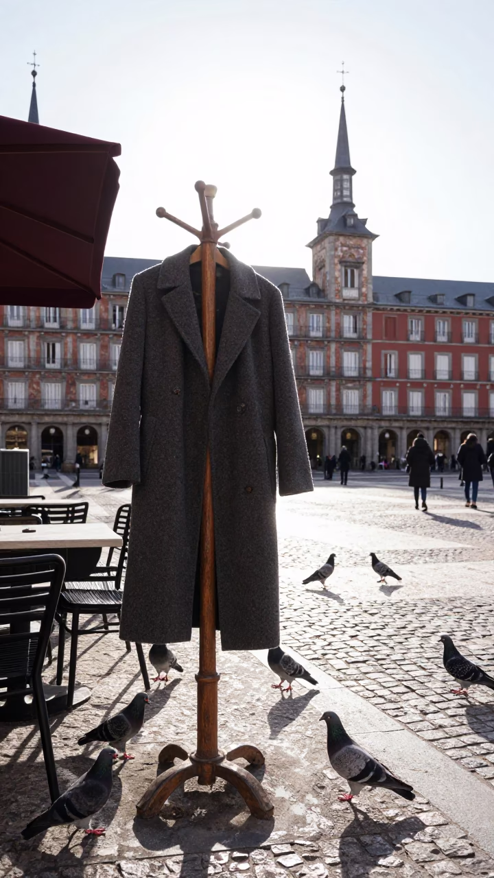 Coat Stand in Madrid in in Madrid, Spain