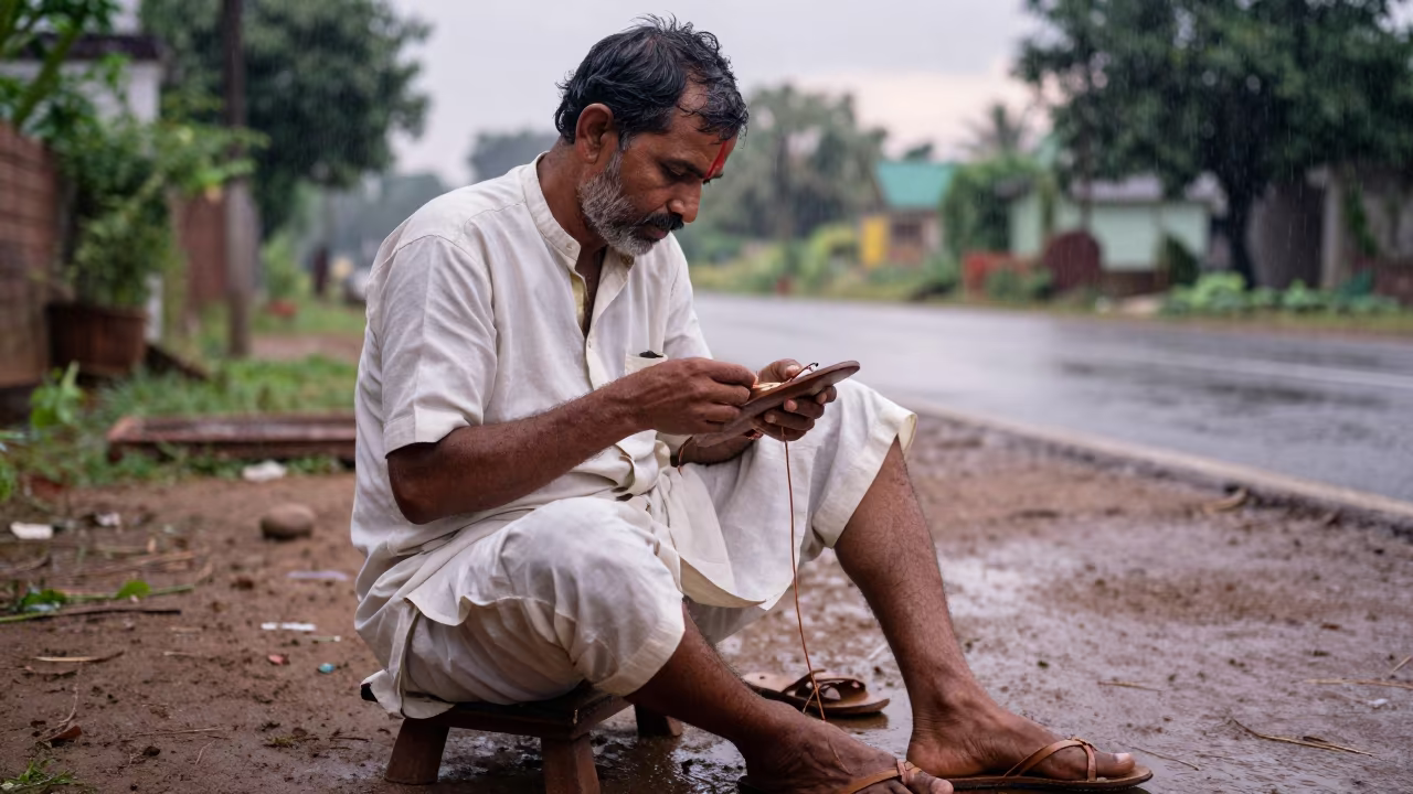 Cobbler Mending Shoe Monsoon Light Bidar in near Bidar