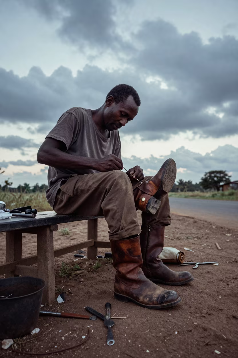 Cobbler Resoling Boot Malakal Dawn in in Malakal